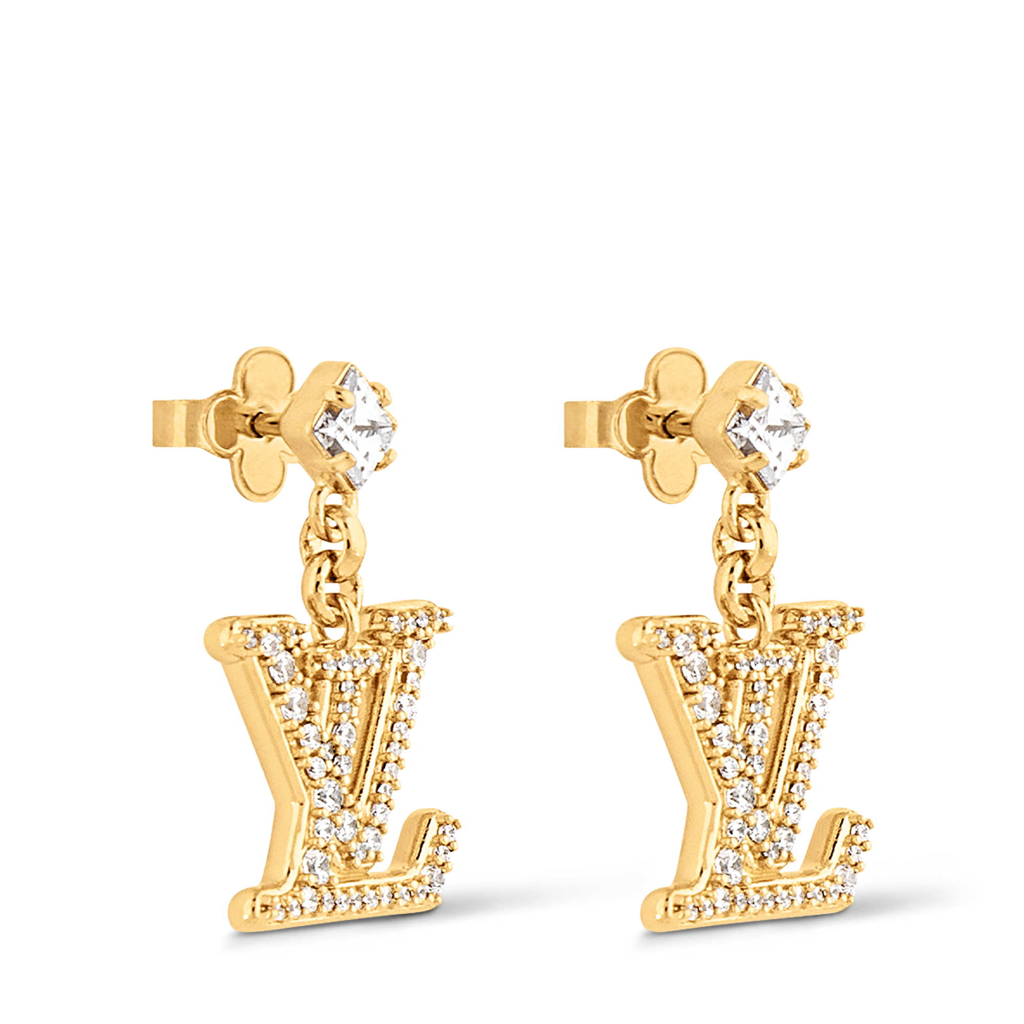 LOUIS VUITTON Petit Louis Earrings 片耳のみ Lady LV Earrings S00 - Women - Fashion Jewelry | LOUIS VUITTON ®